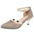 EveKitty Mujer Mdoa Mini Tacón Pumps Cerrado Sandalias Gold Size 39 Asain